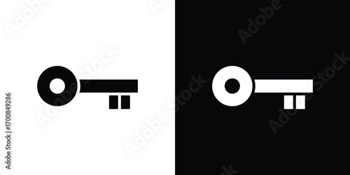 key icon line style. Graphic design element vectors