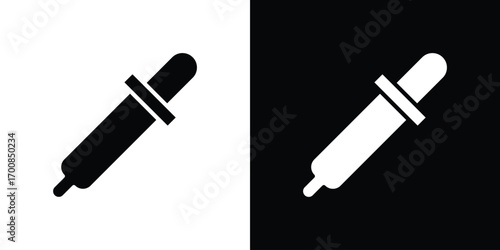 Eye dropper icon line style. Graphic design element vectors