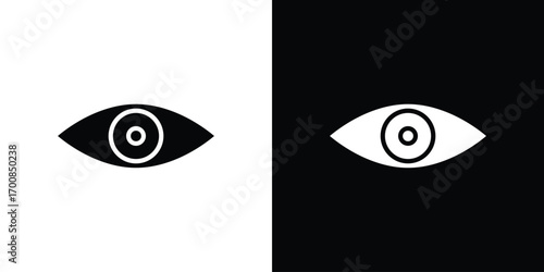 Eye icon line style. Graphic design element vectors