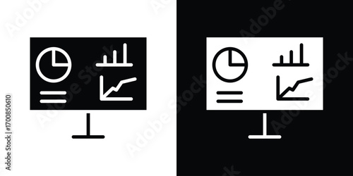 Dashboard icon line style. Graphic design element vectors
