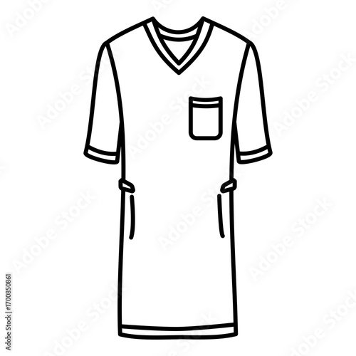 Surgical Gown Icon Vector Symbol Graphic