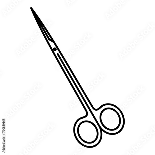 Surgical Scissors Icon Vector Symbol Graphic