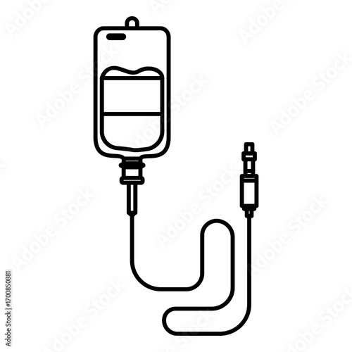 IV Drip Icon Vector Symbol Graphic