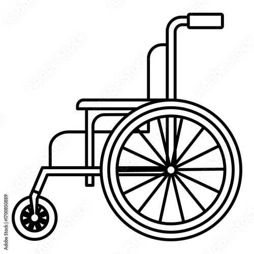 Wheelchair Icon Vector Symbol Graphic