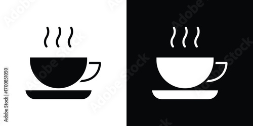 Coffee icon line style. Graphic design element vectors