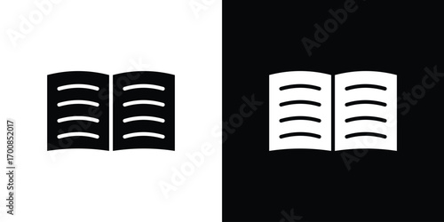 Book icon line style. Graphic design element vectors