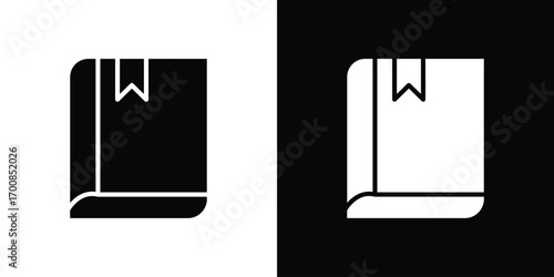 Book bookmark icon line style. Graphic design element vectors