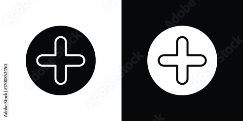 Add icon line style. Graphic design element vectors