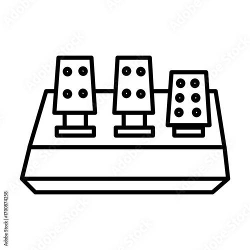 Pedals Gaming Vector Icon Technology