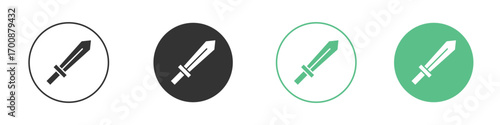 Sword icons collection in flat style. icon vector design
