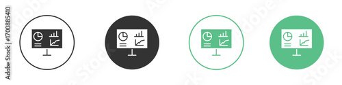 Dashboard icons collection in flat style. icon vector design
