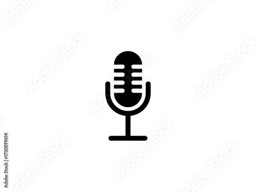 retro microphone icon