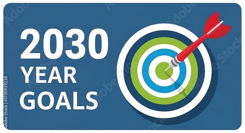 Visualizing ambitious goals and strategic planning for the year 2030 achieving success
