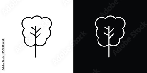 Tree free icon logo black vector. suitable for any business website designs
