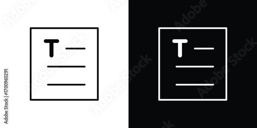 Text icon logo black vector. suitable for any business website designs