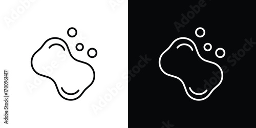 Soap icon logo black vector. suitable for any business website designs