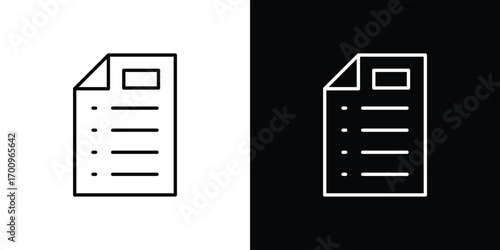 List icon logo black vector. suitable for any business website designs