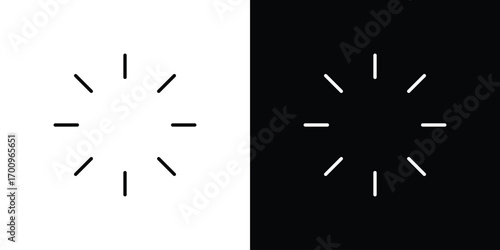 Loading icon logo black vector. suitable for any business website designs