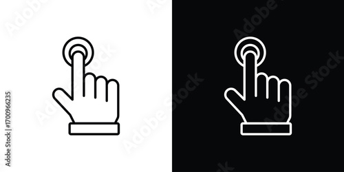 Interactive icon logo black vector. suitable for any business website designs