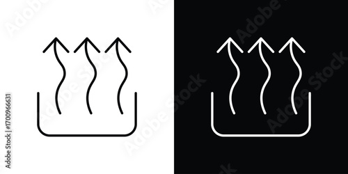 Heat icon logo black vector. suitable for any business website designs