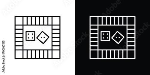 Game board icon logo black vector. suitable for any business website designs