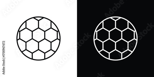 Football icon logo black vector. suitable for any business website designs