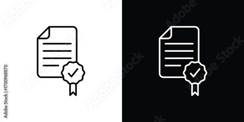 Diploma icon logo black vector. suitable for any business website designs