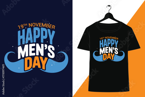 International Men's Day Typography Apparel for November 19th