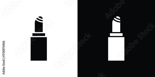 Lipstick icon. vector art. solid style pictogram