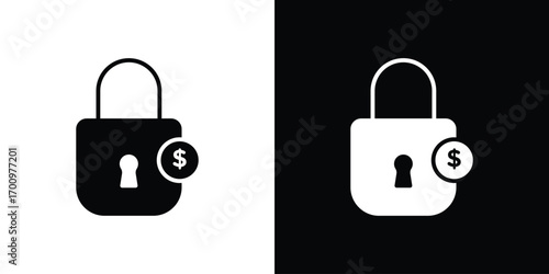 Fixed price icon. vector art. solid style pictogram