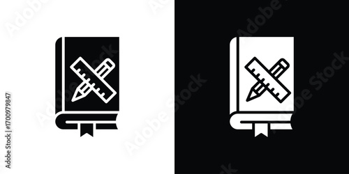Brand guidelines icon. vector art. solid style pictogram