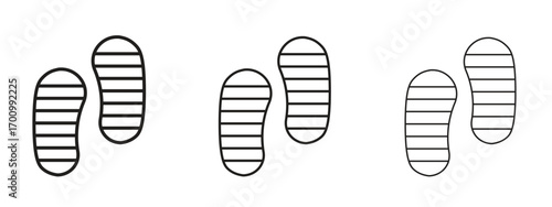 Soles icon illustration. Editable stroke. Pixel perfect