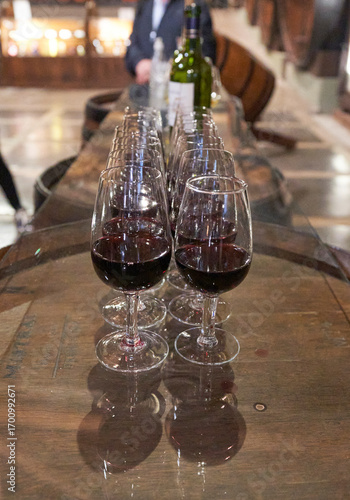 lose-up of sommelier serving  wine at fine dining restaurant
