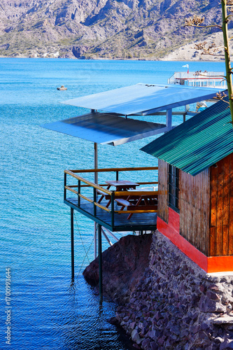 landscape of a city in argentina lake