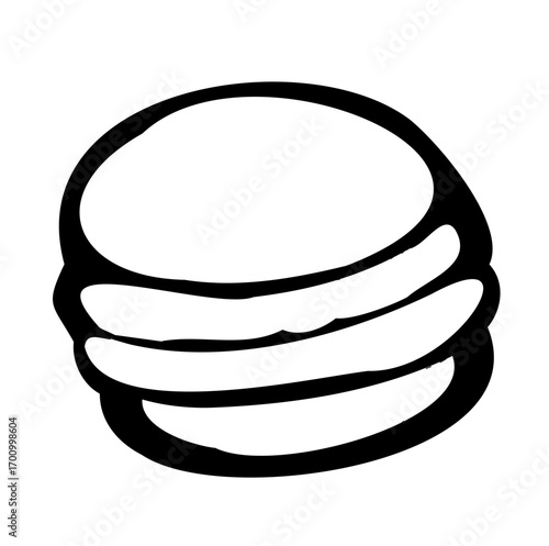 vector illustration of a macaron