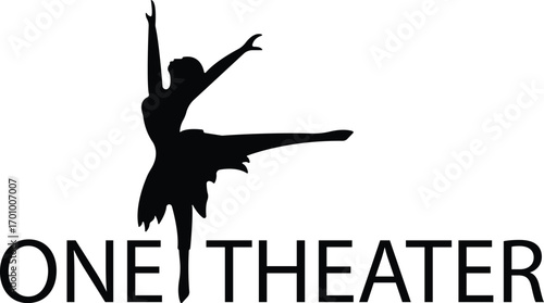 A classic theater logo featuring comedy and tragedy masks, rich red and gold colors, and elegant serif text, symbolizing drama, art, and timeless performance.