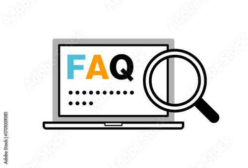 FAQシンプルアイコン ビジネスデザイン