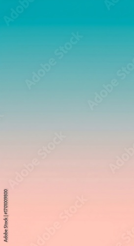 A soft, subtle gradient background transitioning from teal at the top to a light peach at the bottom. Simple, calming, and ideal for minimalist designs.