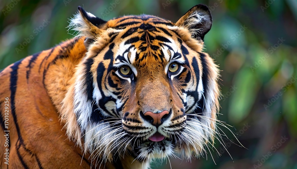 Fototapeta premium Close-up of a tiger's head