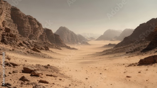 Desert valley landscape