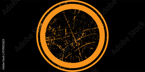 black orange brush car sticker wrap abstract pattern sporty line banner black orange color combination grunge brush pattern motorsport racing, Eps 10.