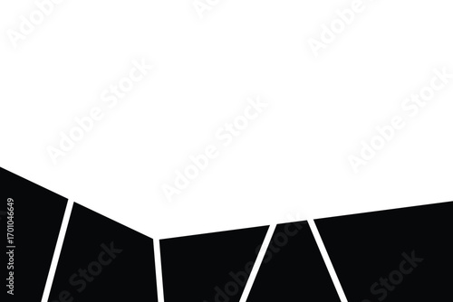 Random blank mosaic or comic footer design
