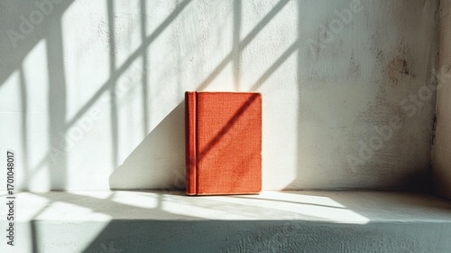 Sunlit Book on Window Sill
