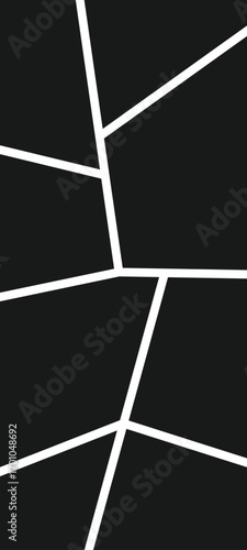 Random mosaic photos or pictures collage frame with ultra-wide 20:9 background ratio for social media post