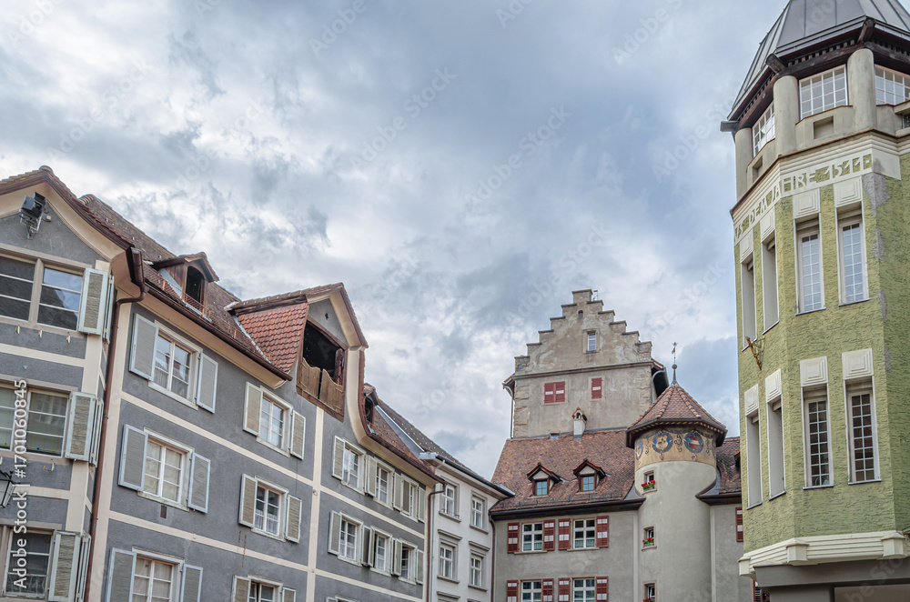 Fototapeta premium Architecture in the old town of Feldkirch, Austria