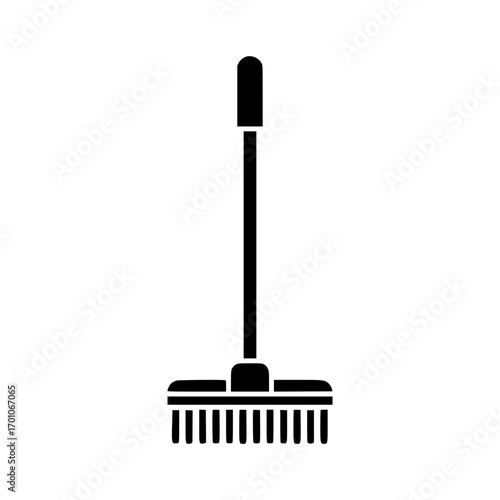 mop icon representing cleaning equipment, household hygiene, and sanitation tool