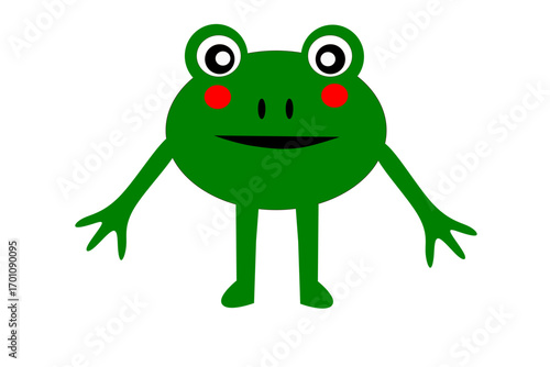 green frog cartoon