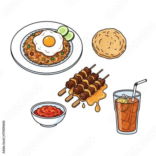 Indonesian Cuisine Nasi Goreng, Satay, and More