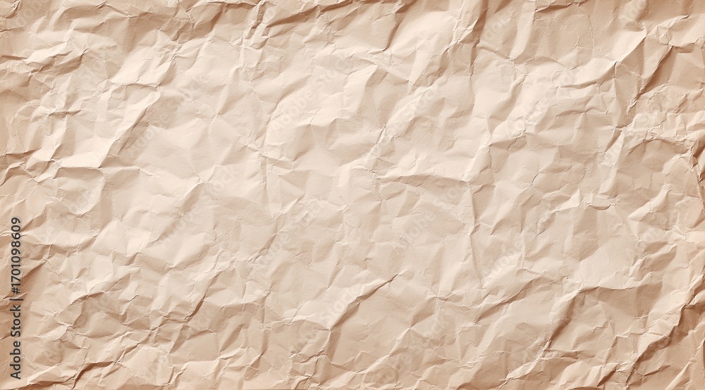 Obraz premium Textured crumpled beige paper