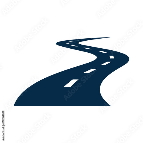 Clean modern highway logo design with creative branding identity style